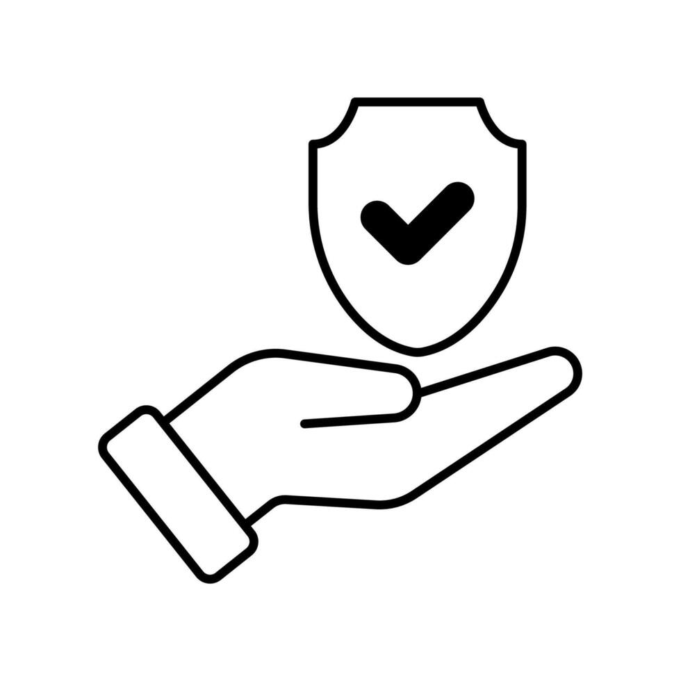 Icon a safety, isolated against a clean background.. vector