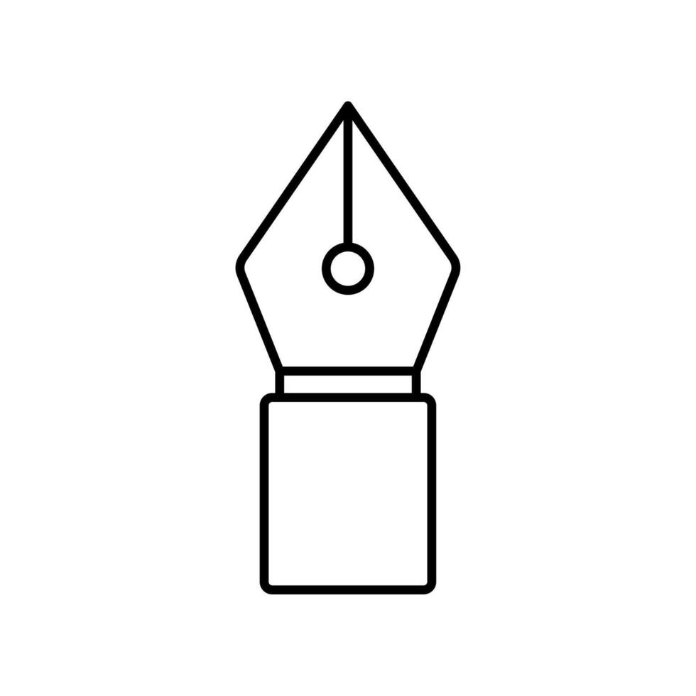 Icon a nib, isolated against a clean background vector