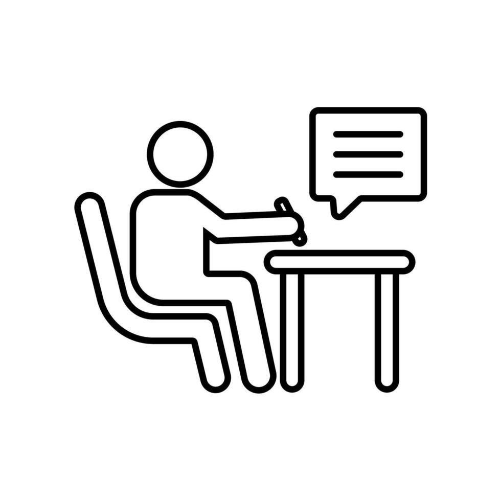 Icon a write, vector