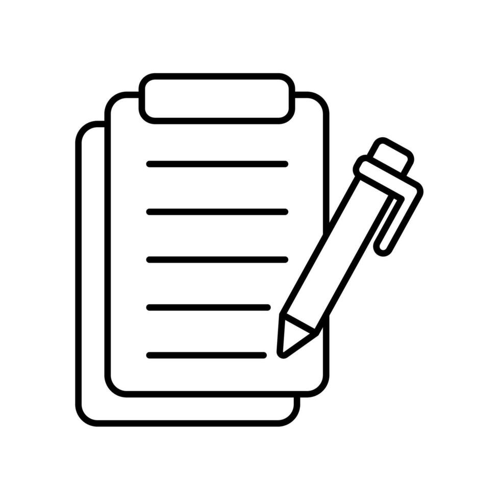 Icon a note, isolated against a clean background vector