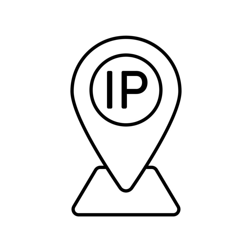 Icon a IP address vector