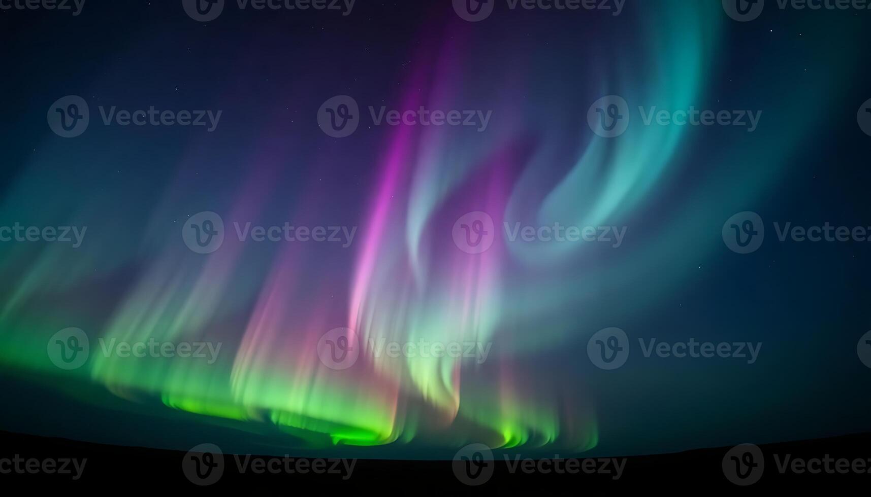 aurora bore is seen in the night sky photo