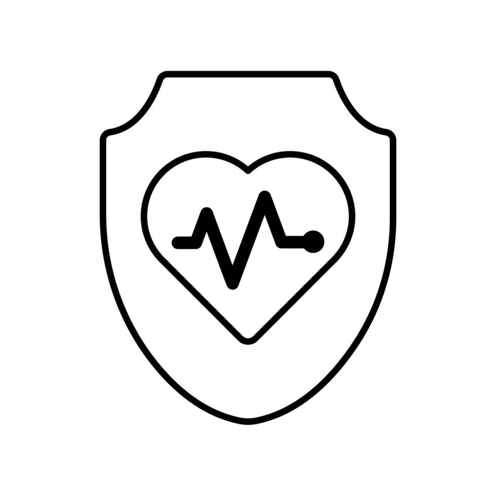 Icon a life insurance isolated against a clean background vector