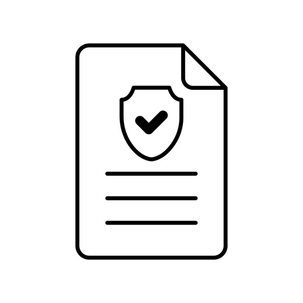Icon a policy, isolated against a clean background.. vector