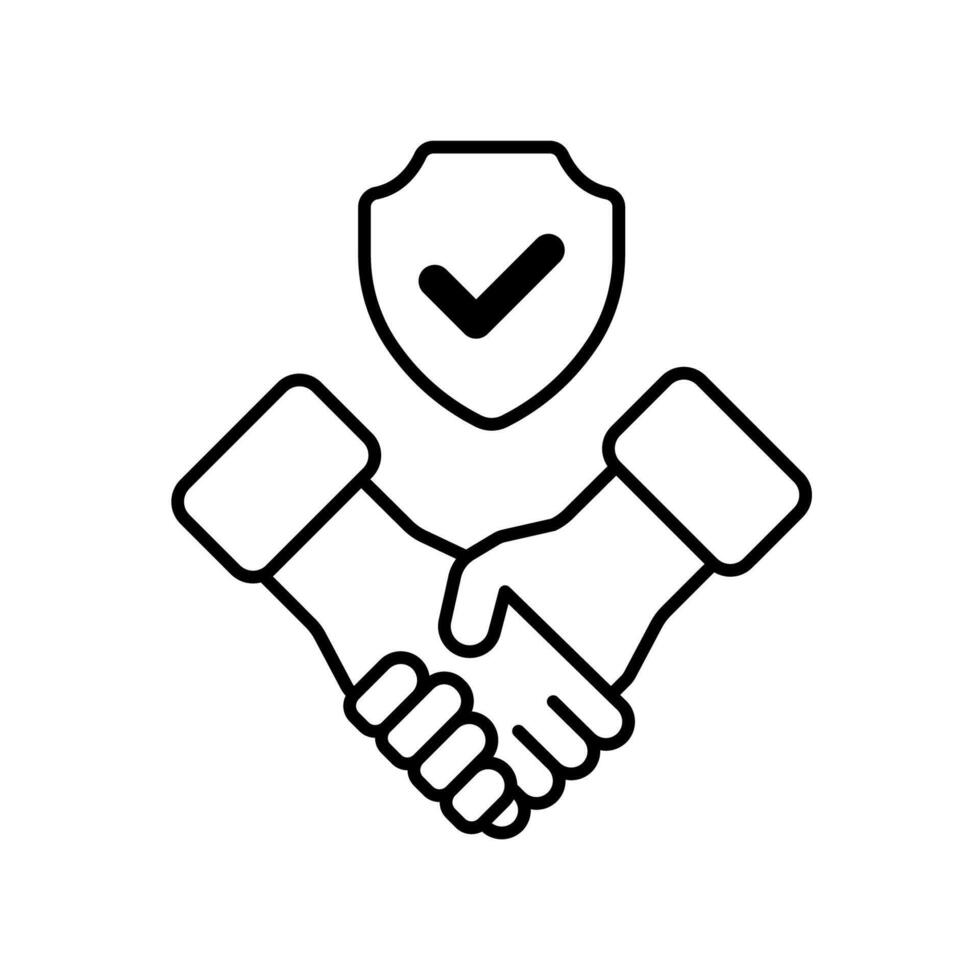 Icon a reliable, isolated against a clean background vector