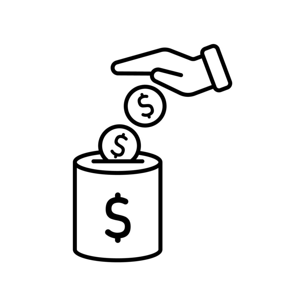 Icon a savings isolated against a clean background. vector