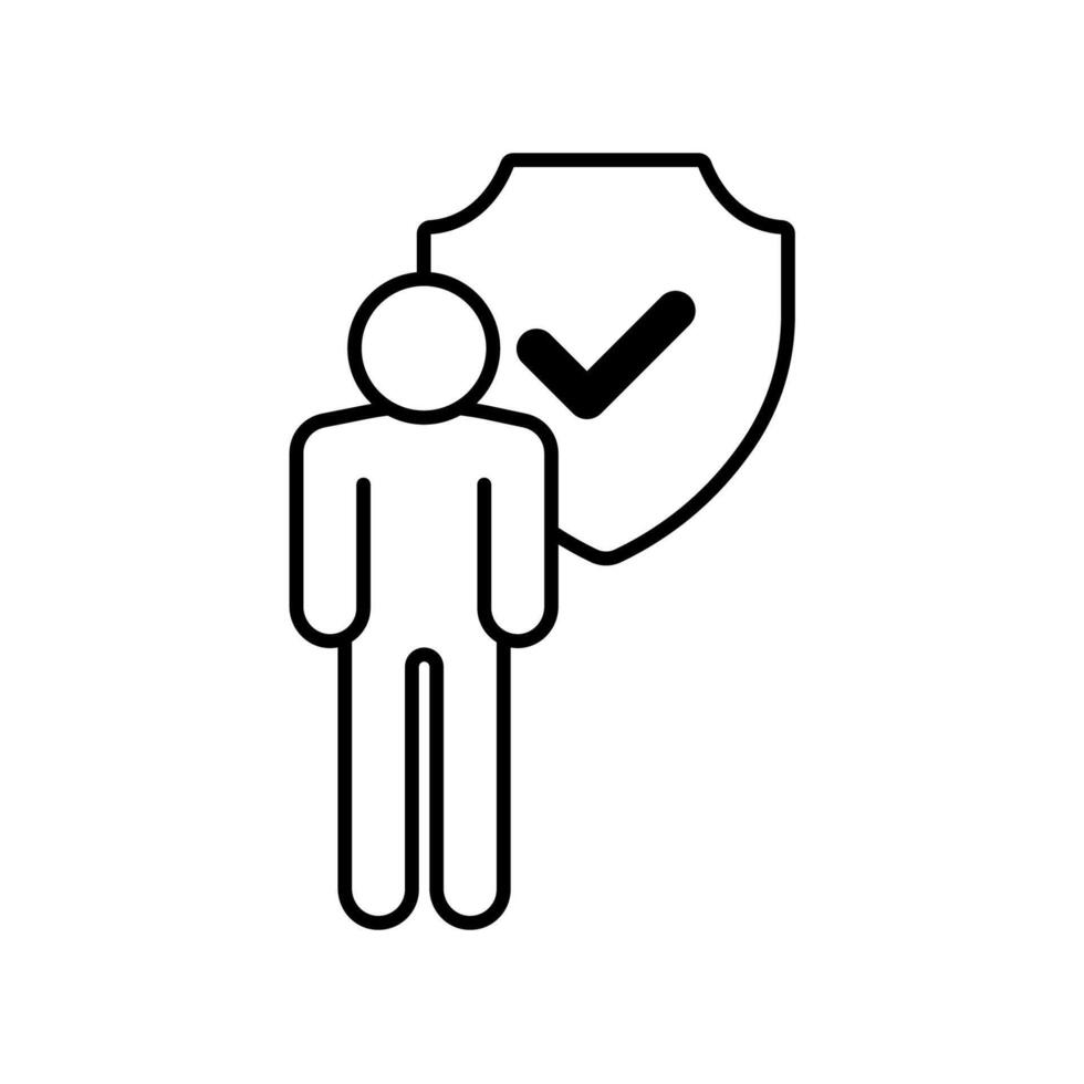 Icon a assurance, isolated against a clean background vector