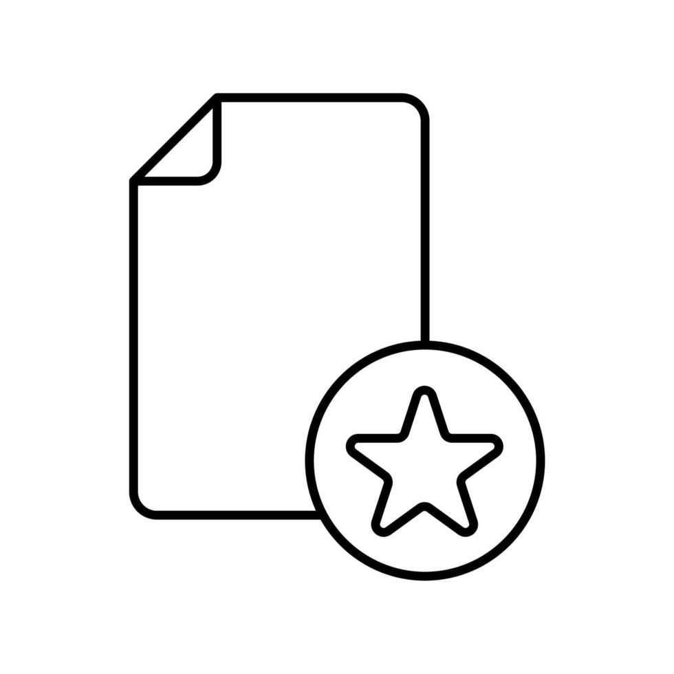 Icon a favourite, isolated against a clean background vector