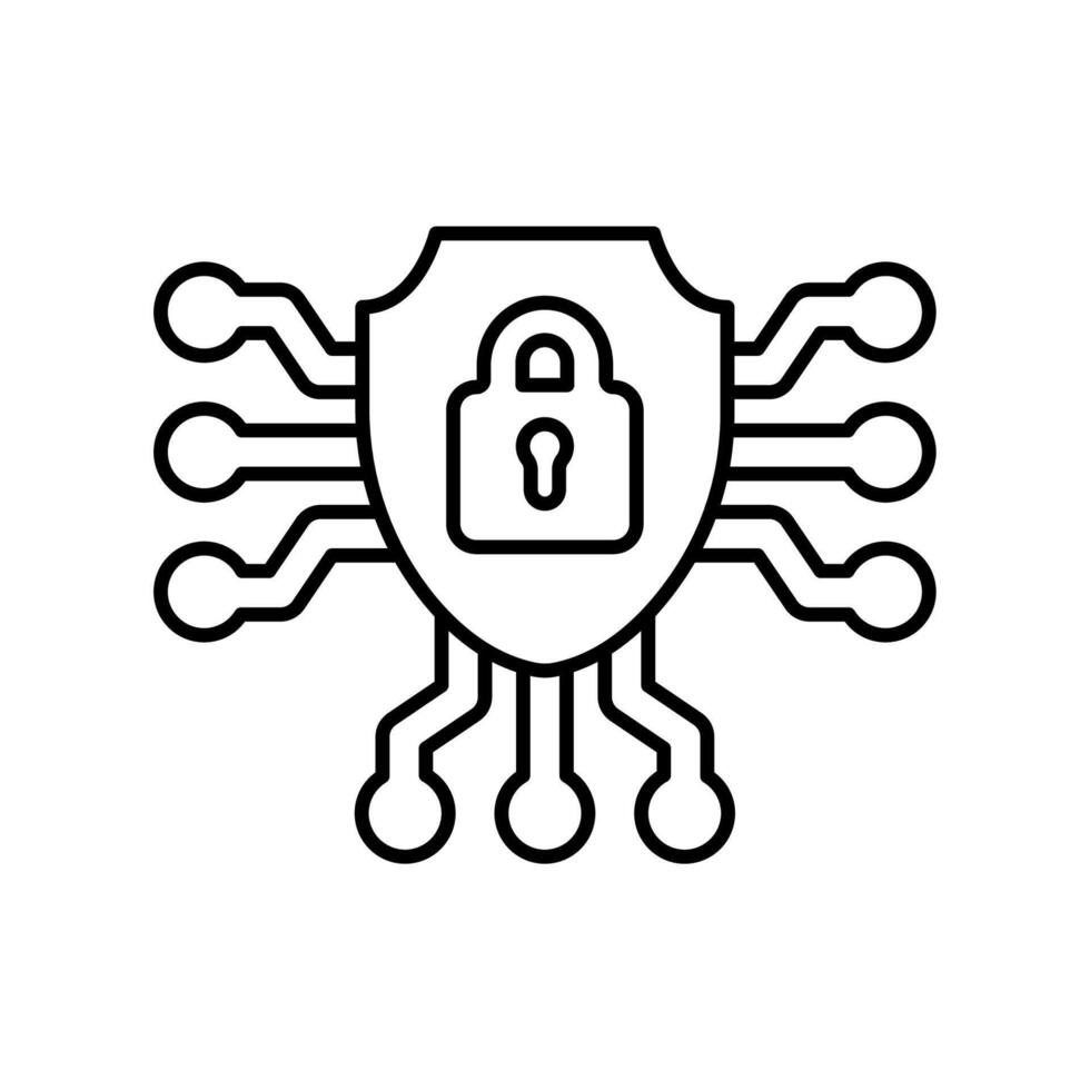 Icon a encrypted, isolated against a clean background vector