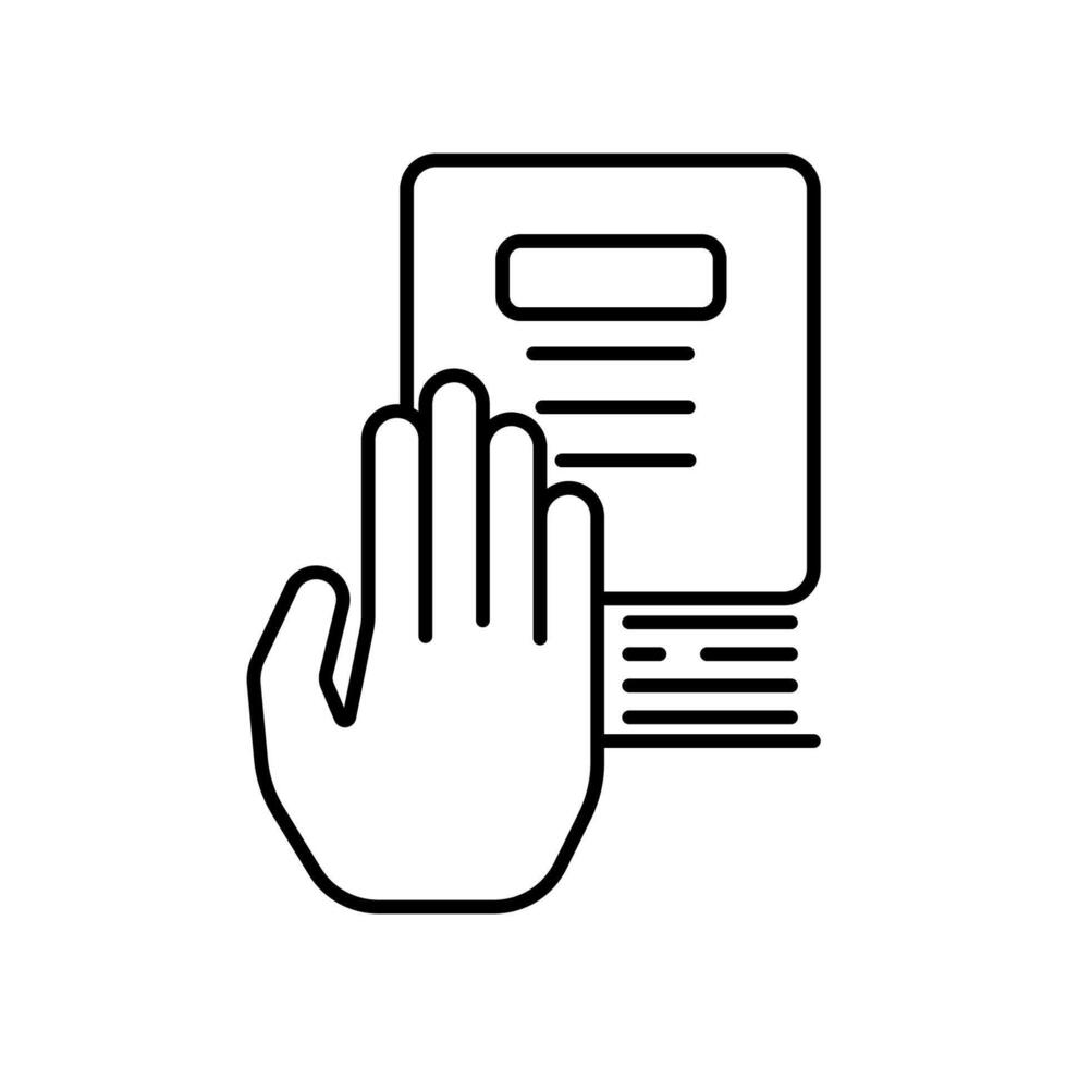 Icon a truth, isolated against a clean background vector