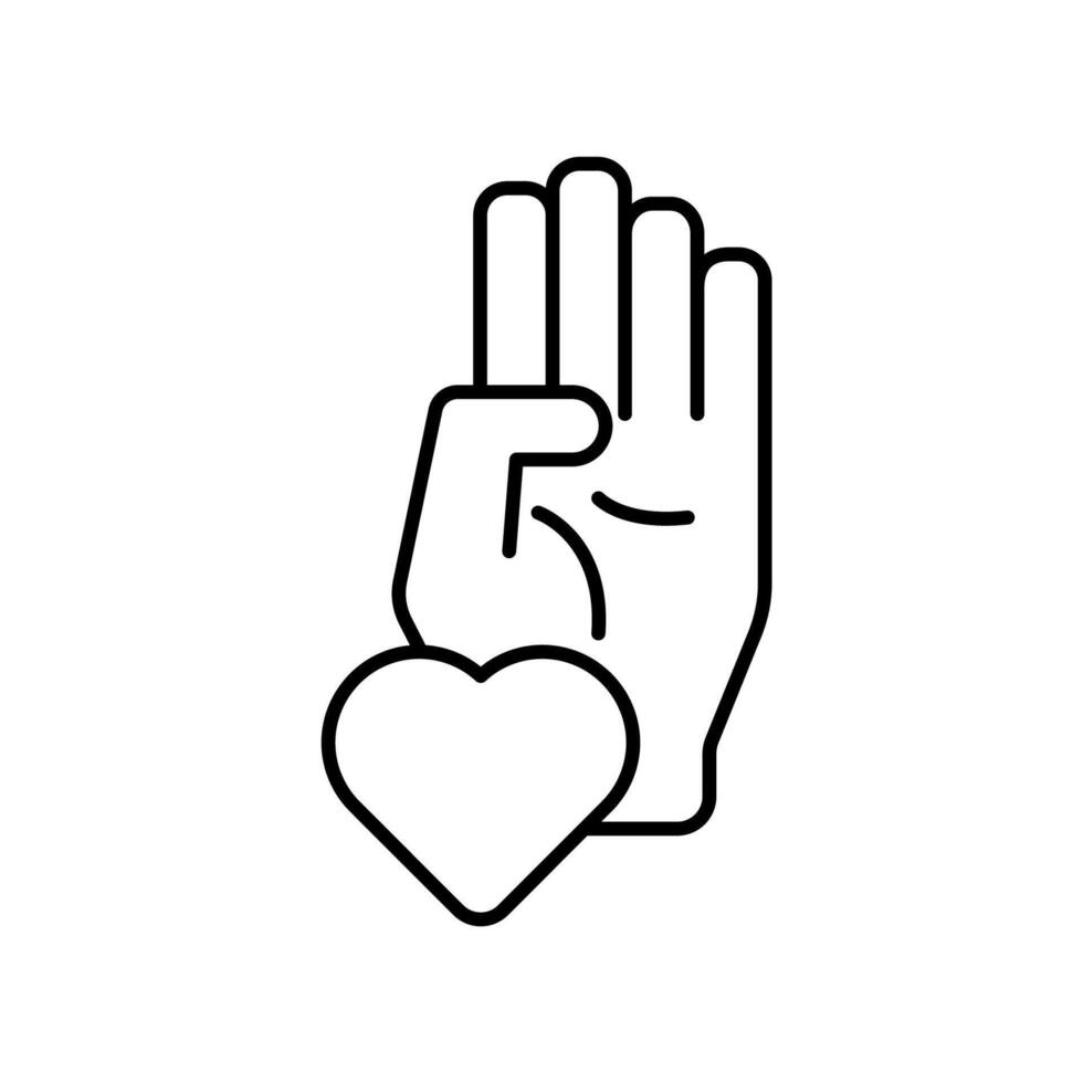 Icon a sincerity, isolated against a clean background vector
