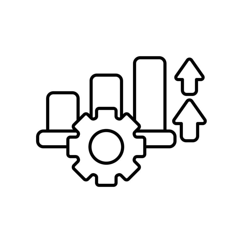 Icon a productivity, isolated against a clean background vector