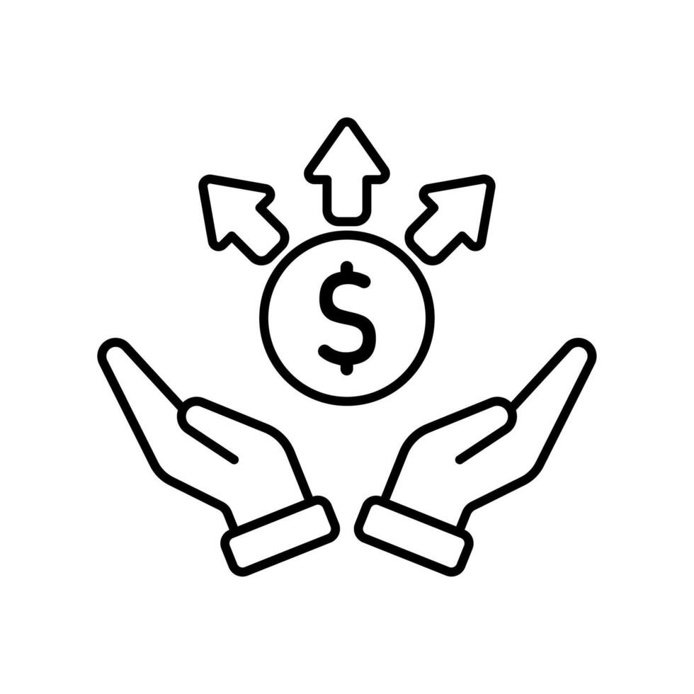 Icon a liabilities. vector