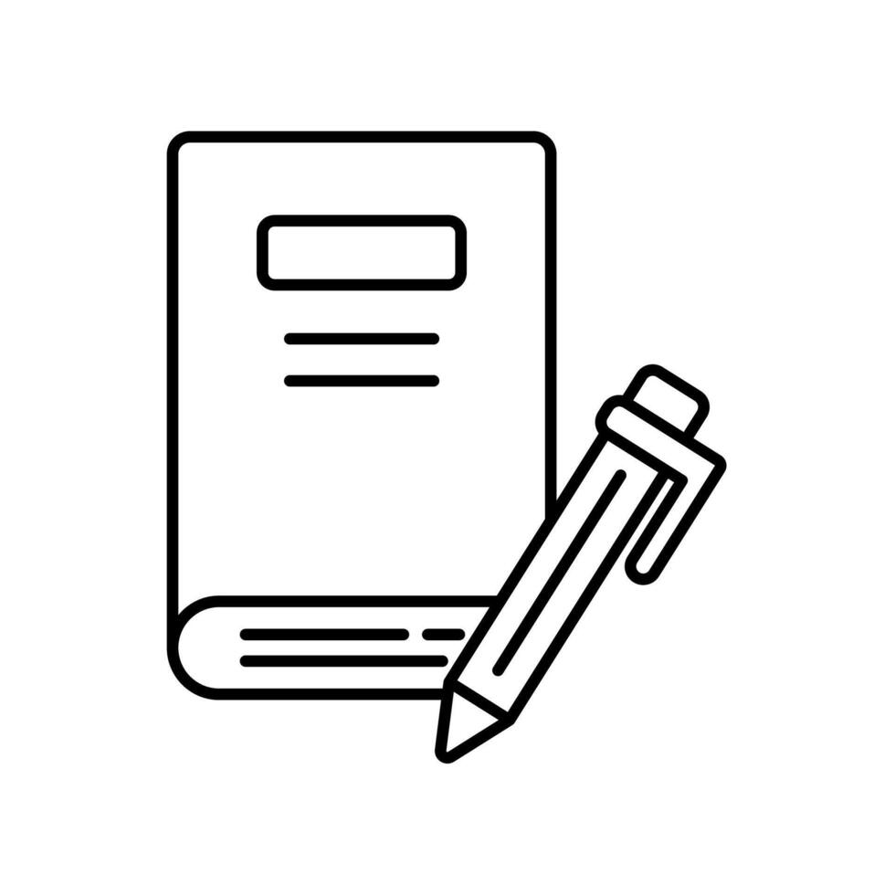 Icon a book isolated against a clean background vector