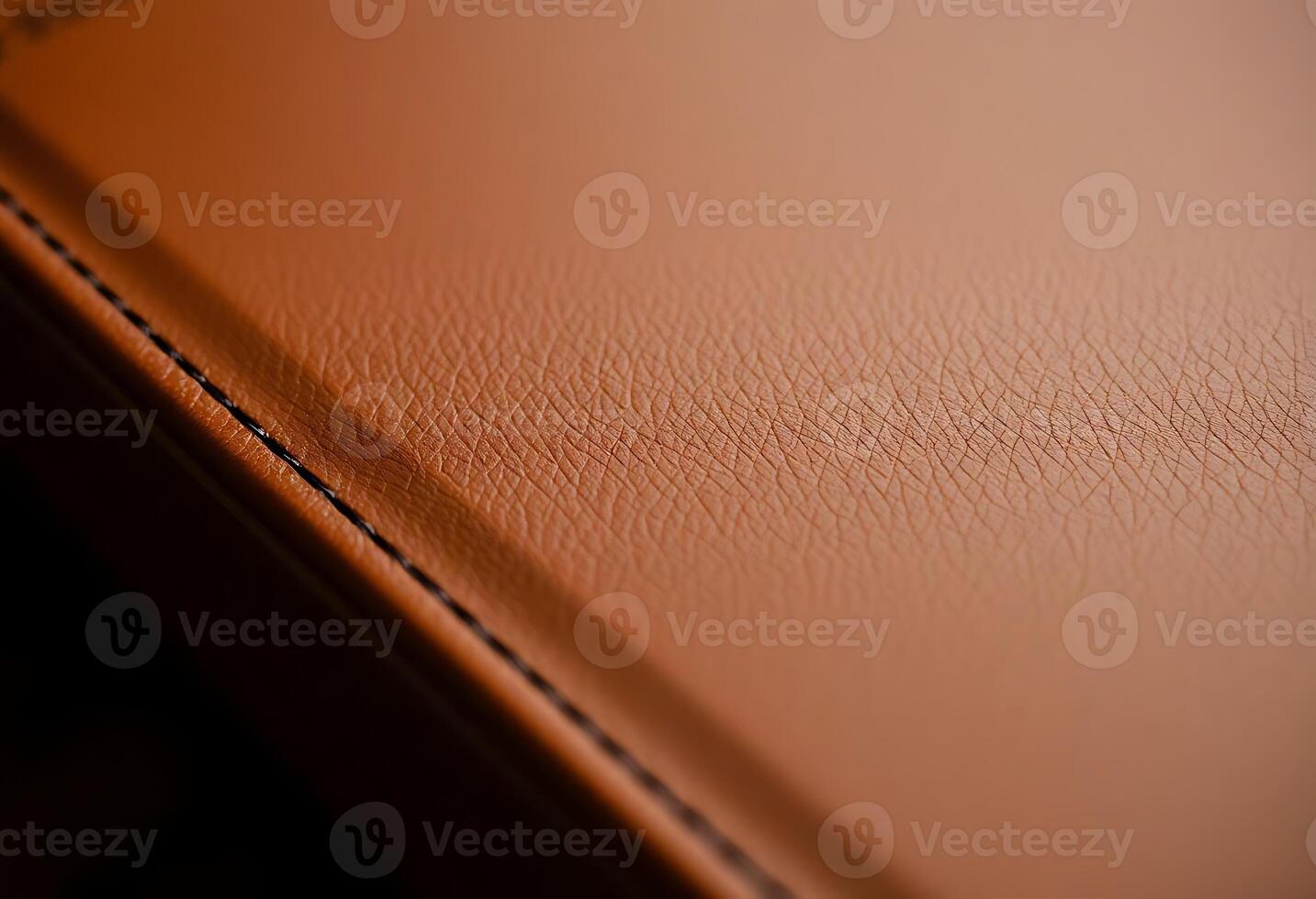 close up view of a brown leather surface photo