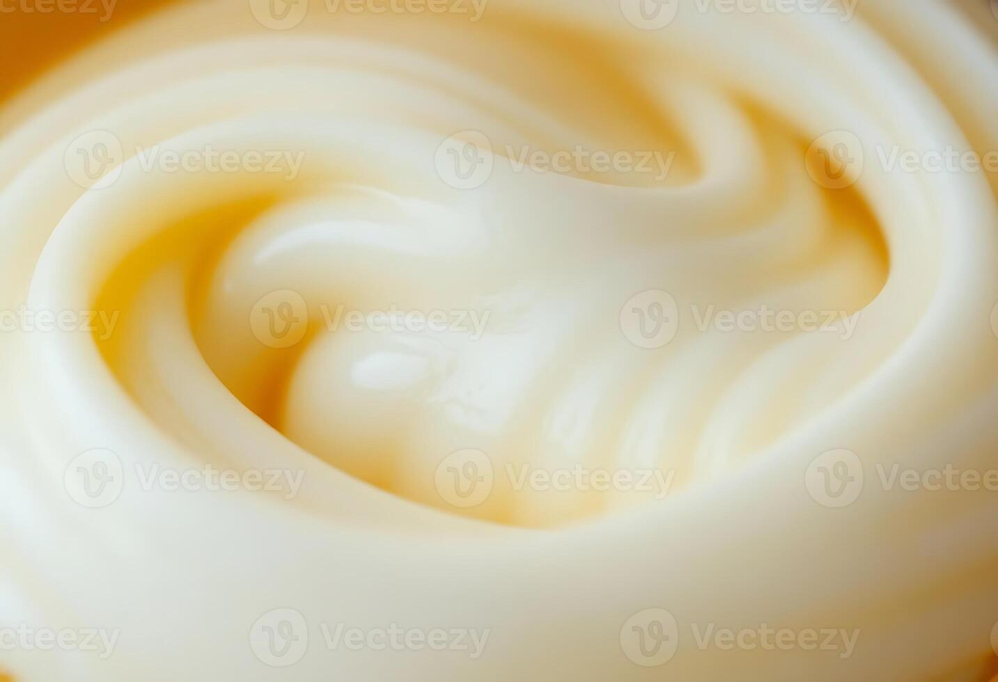 close up of a bowl of cream photo