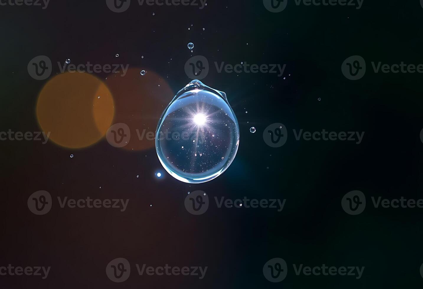 close up of a bubble in the air photo