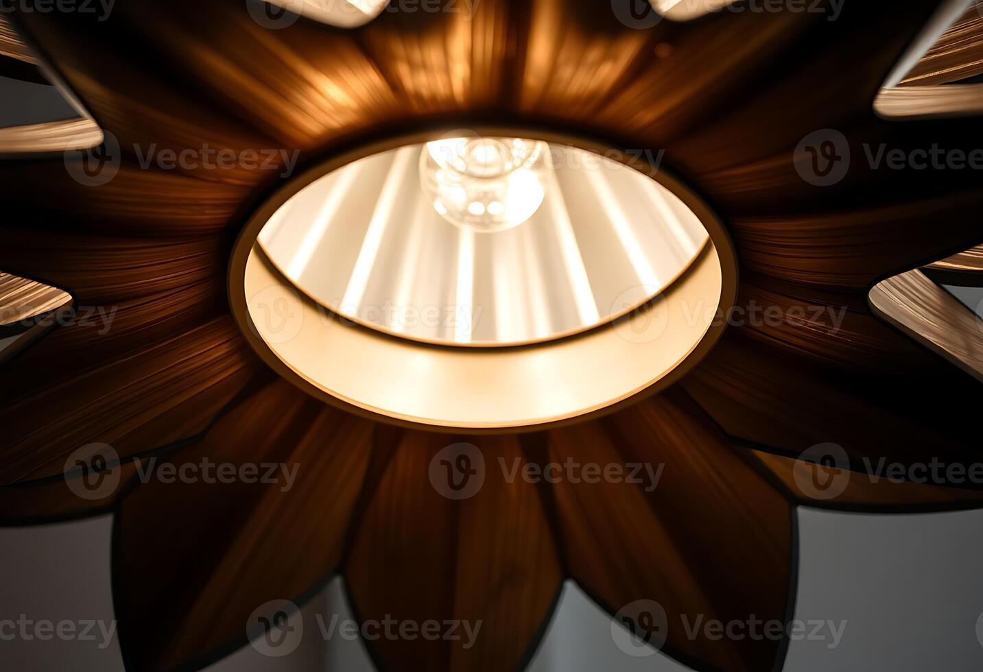 close up of a light fixture with a flower design photo