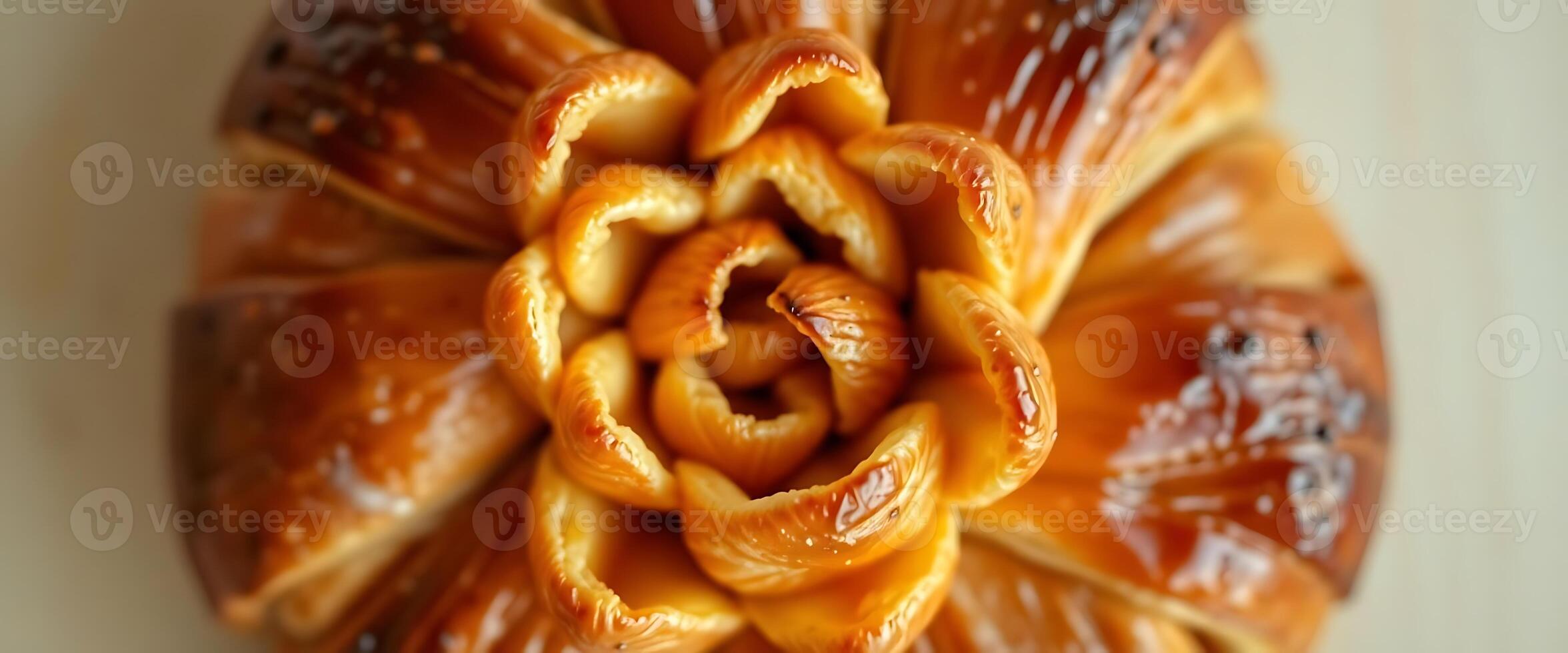 close up of a pastry that looks like a flower photo