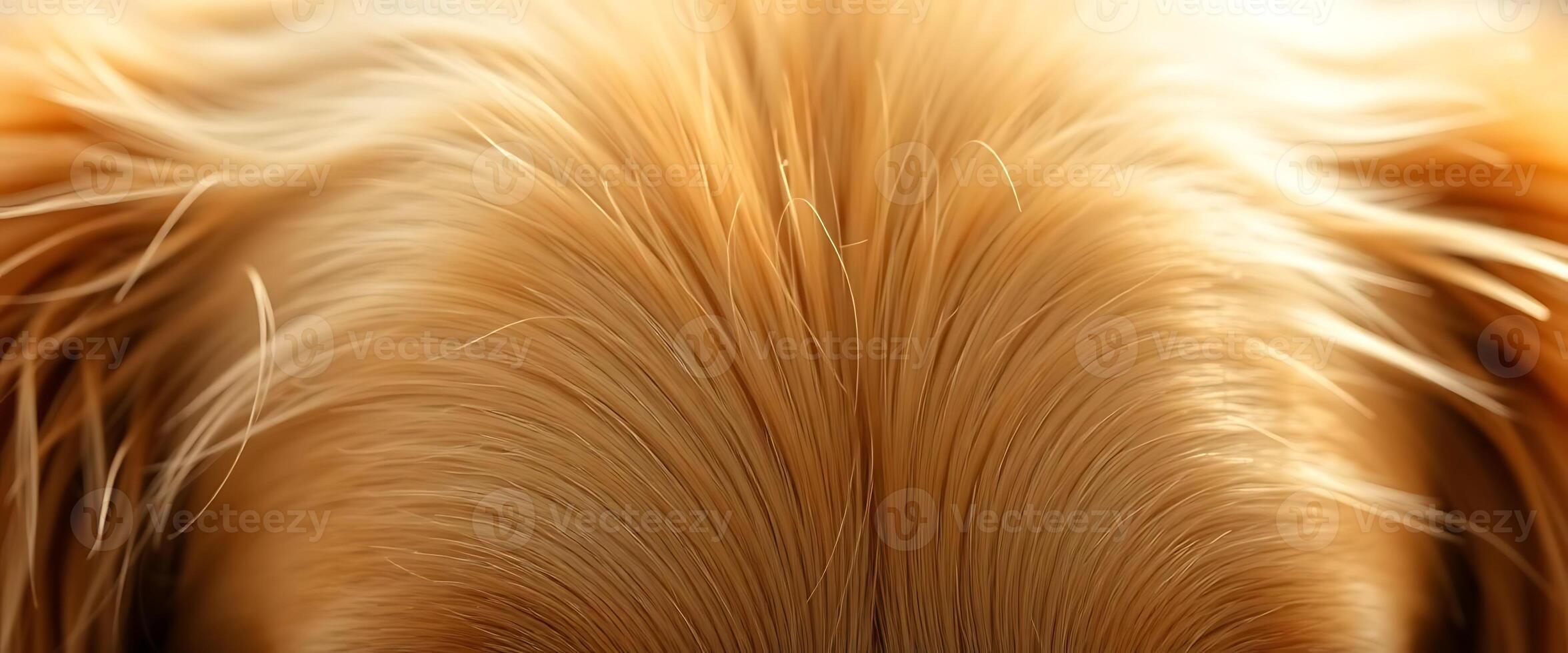 close up of a dog's fur with a blurry background photo