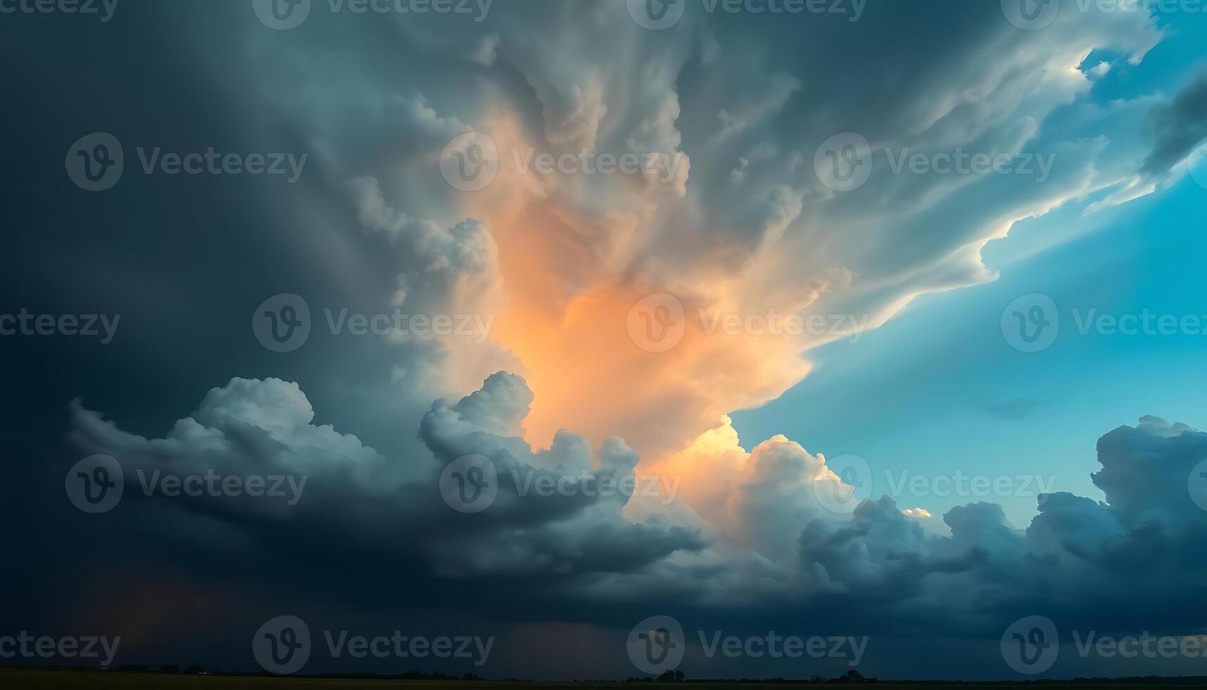 A storm cloud is seen in the sky photo