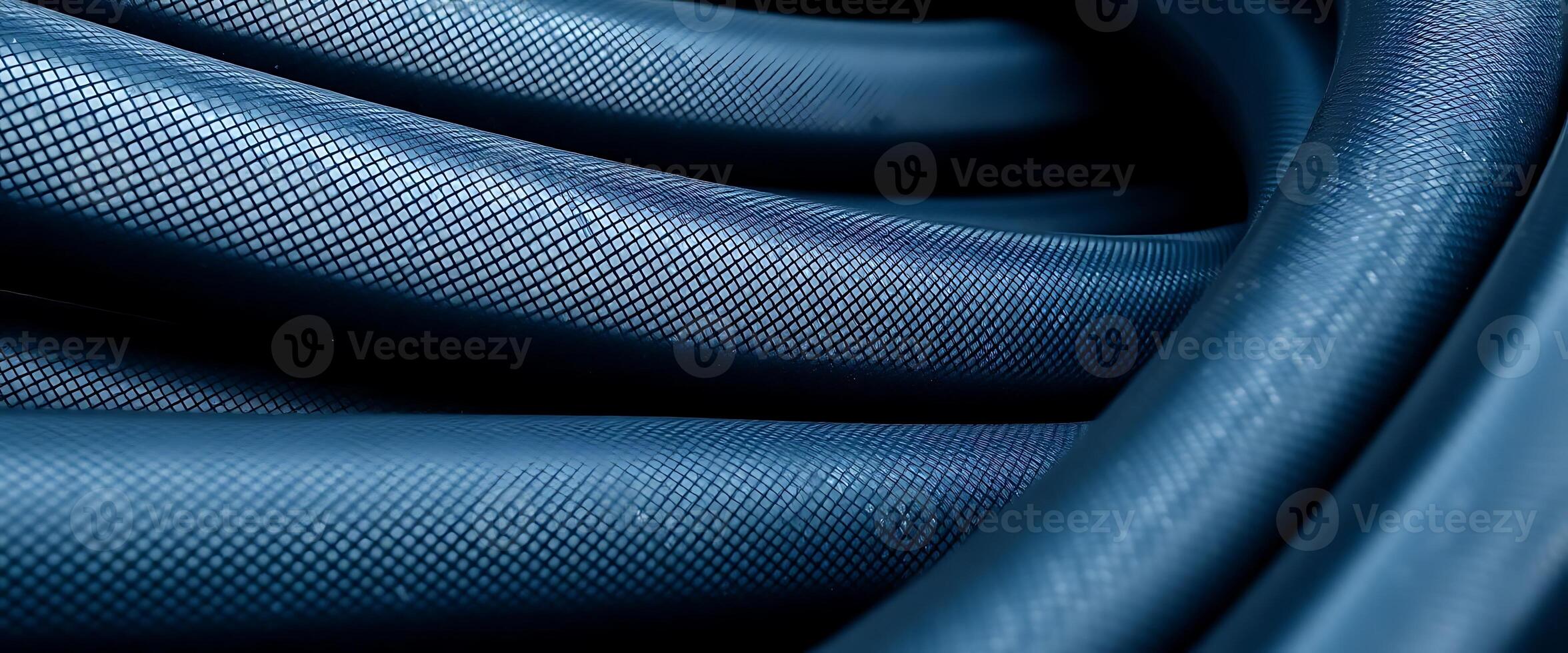 close up shot of a blue hose photo