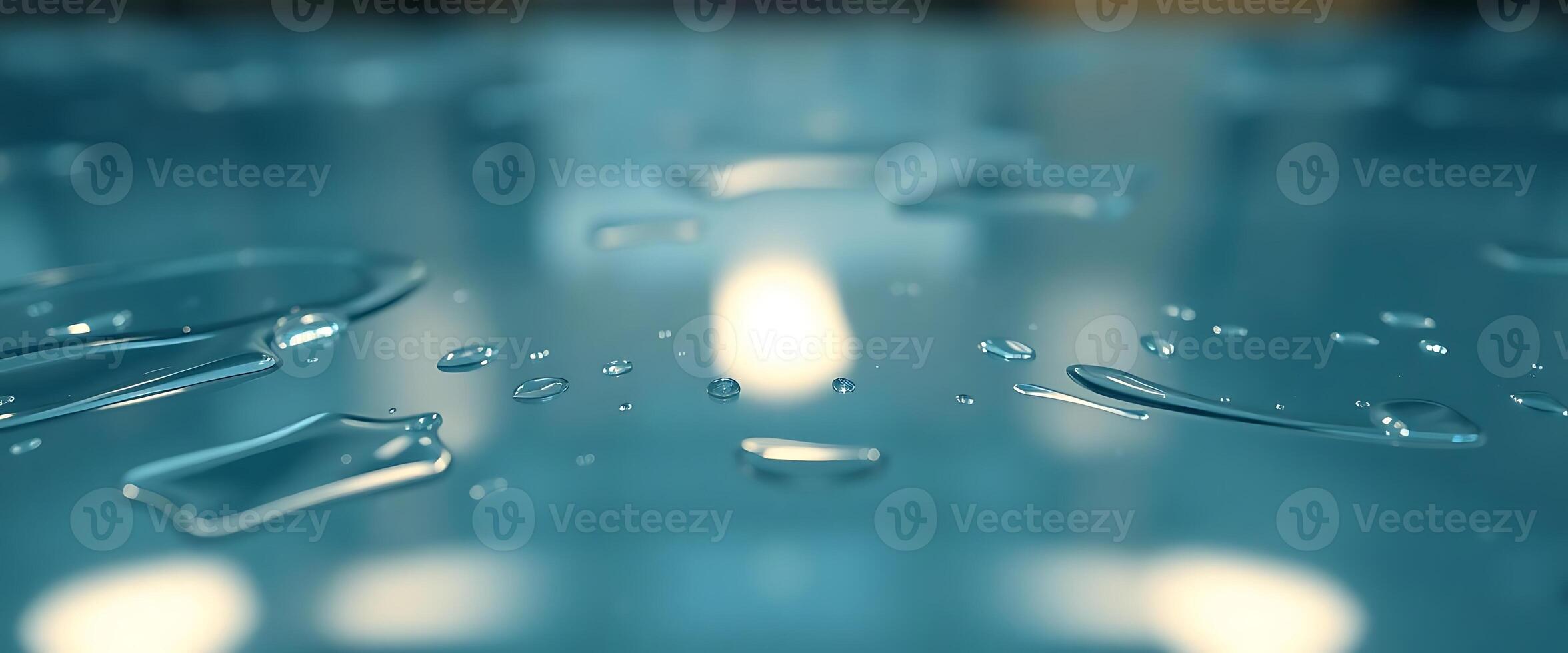 close up of water droplets on a glass surface photo