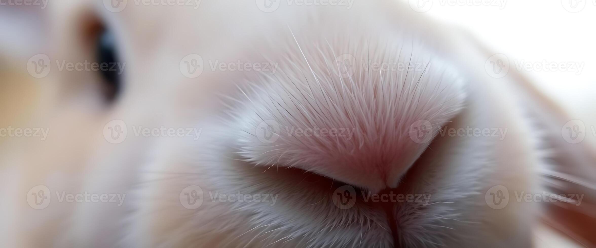 close up of a white dog's nose photo