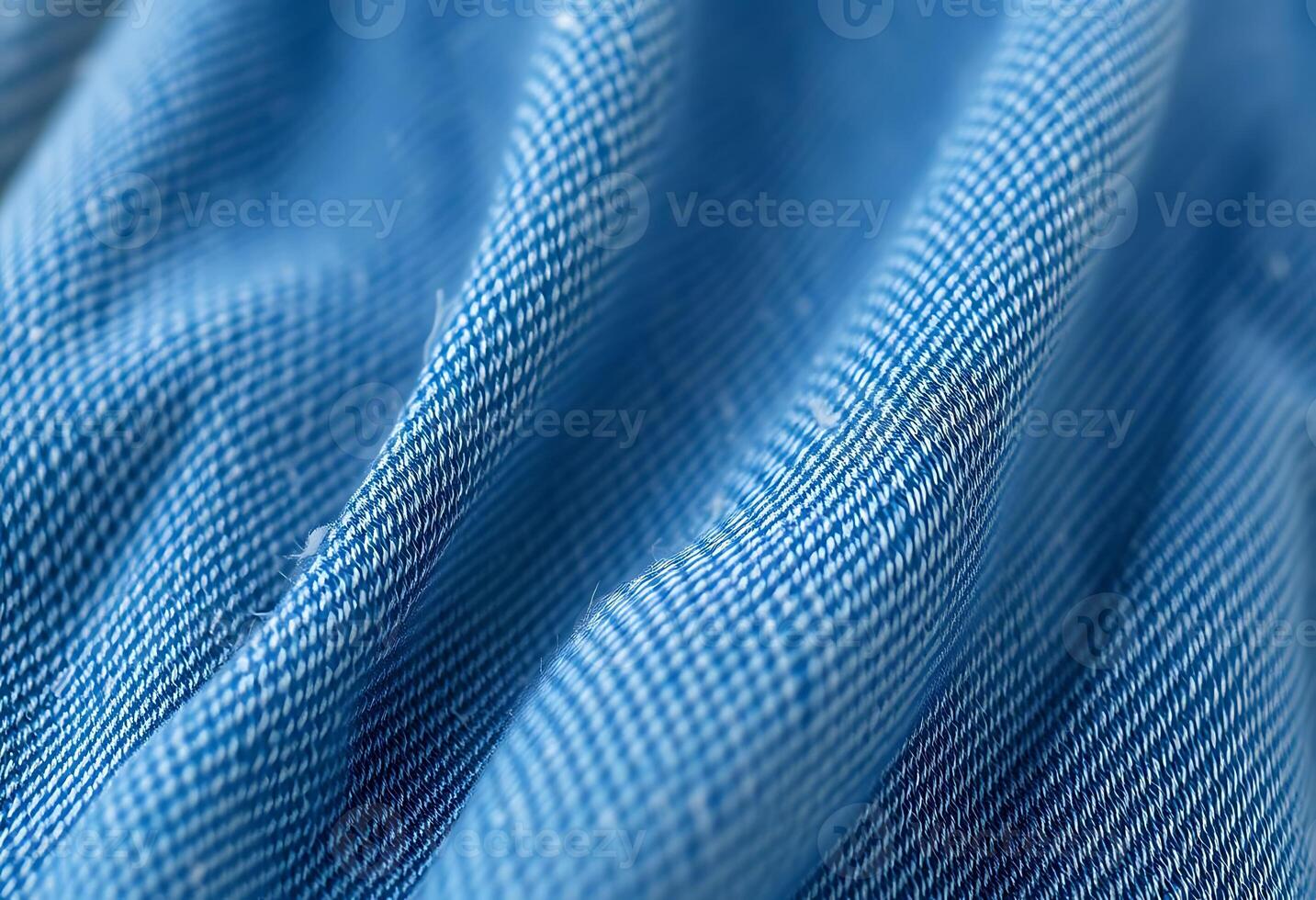 A close up of a blue fabric photo
