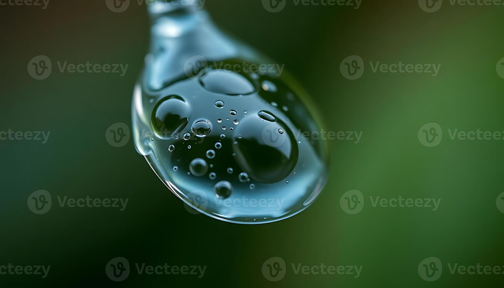 drop of water that is on top of a leaf photo