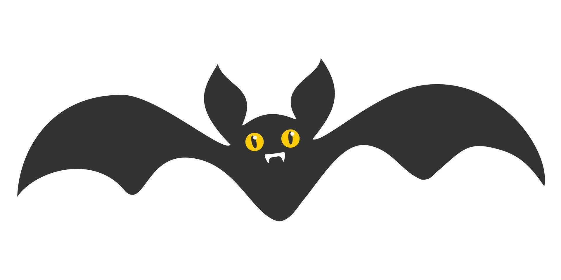 icon of vampire bat for Halloween. vector