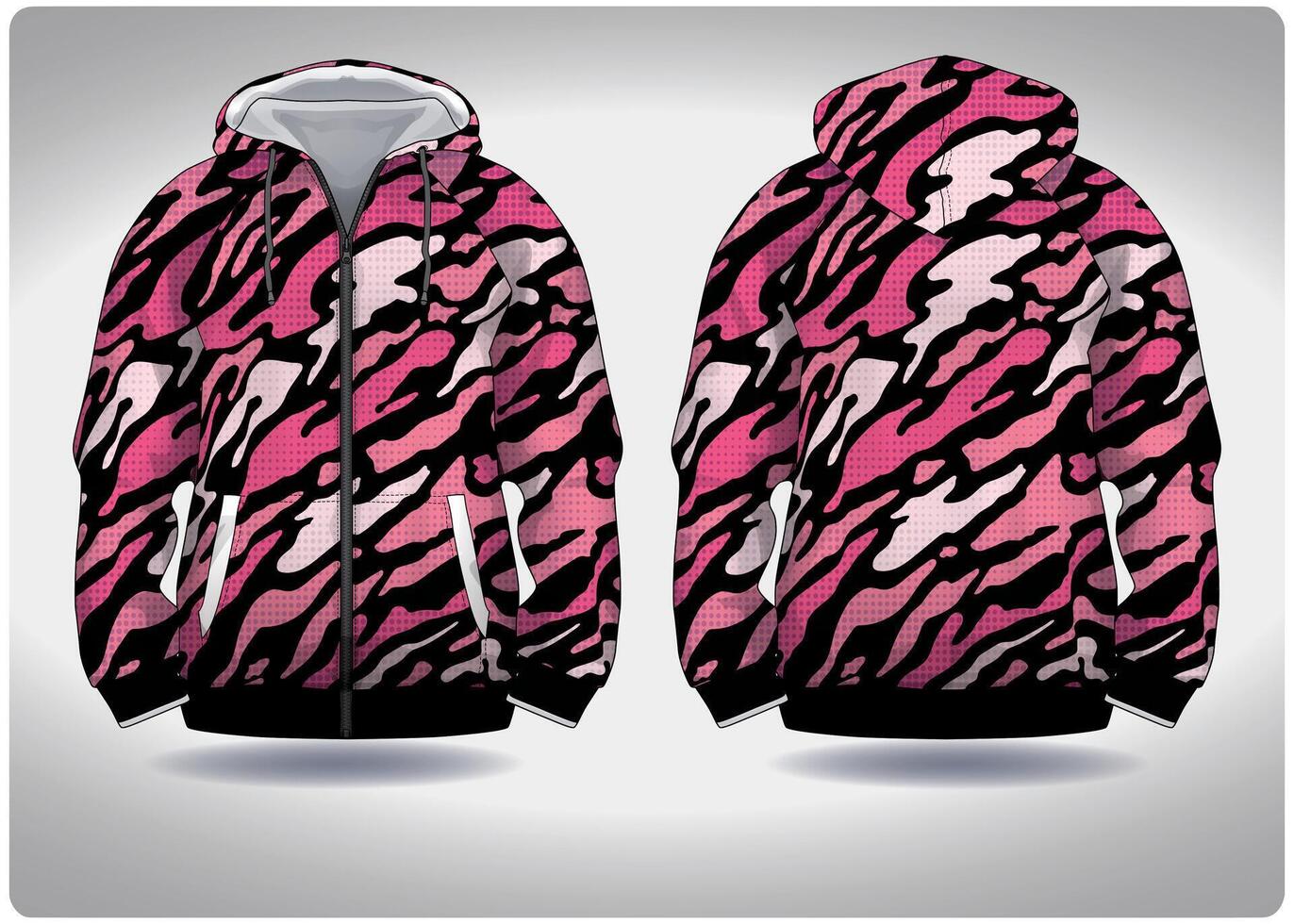 EPS jersey sports shirt .pink black dot camouflage pattern design, illustration, textile background for sports long sleeve hoodie vector