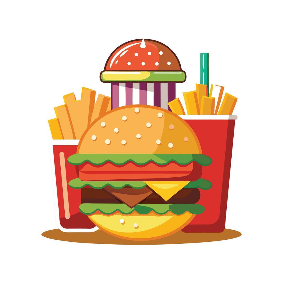 Burger house best creative design vector