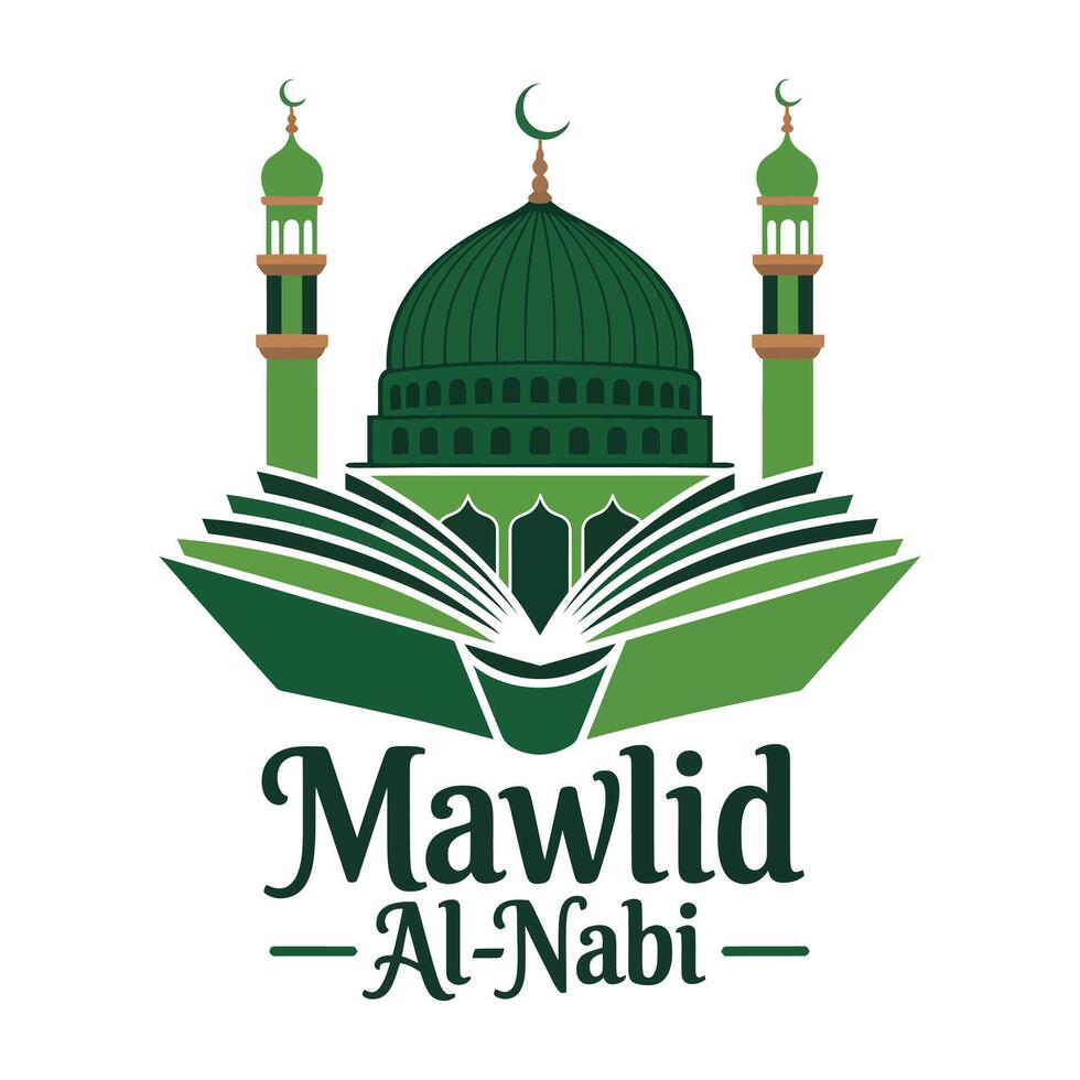 Mawlid al-nabi logo vector