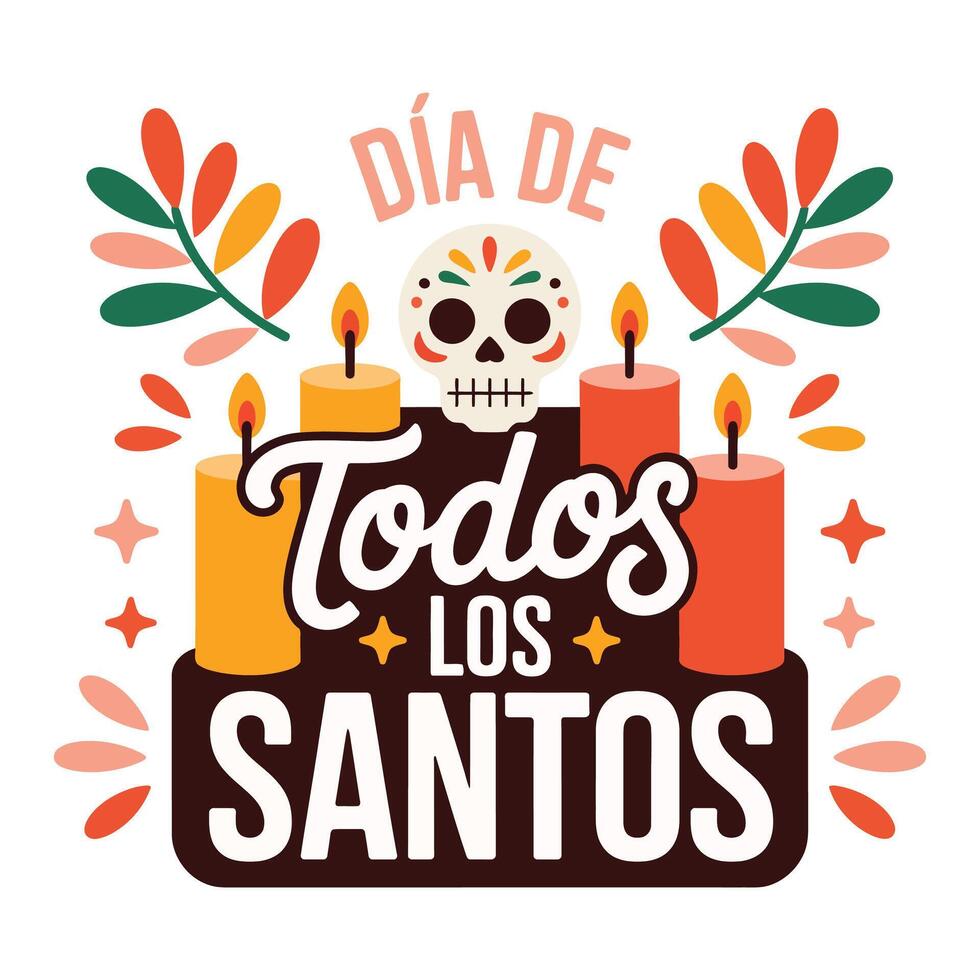 Dia de los santos - day of the dead vector