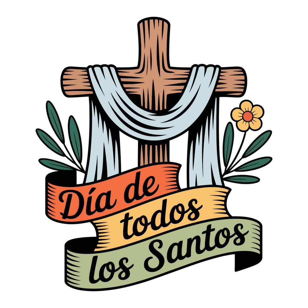 Dia de los santos illustration vector