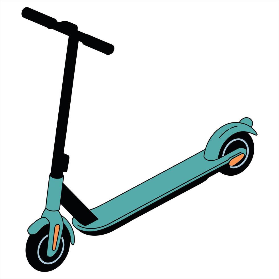 Electric scooter icon.Web design graphic isolated on white background, ideal for urban transport and mobility concepts. vector