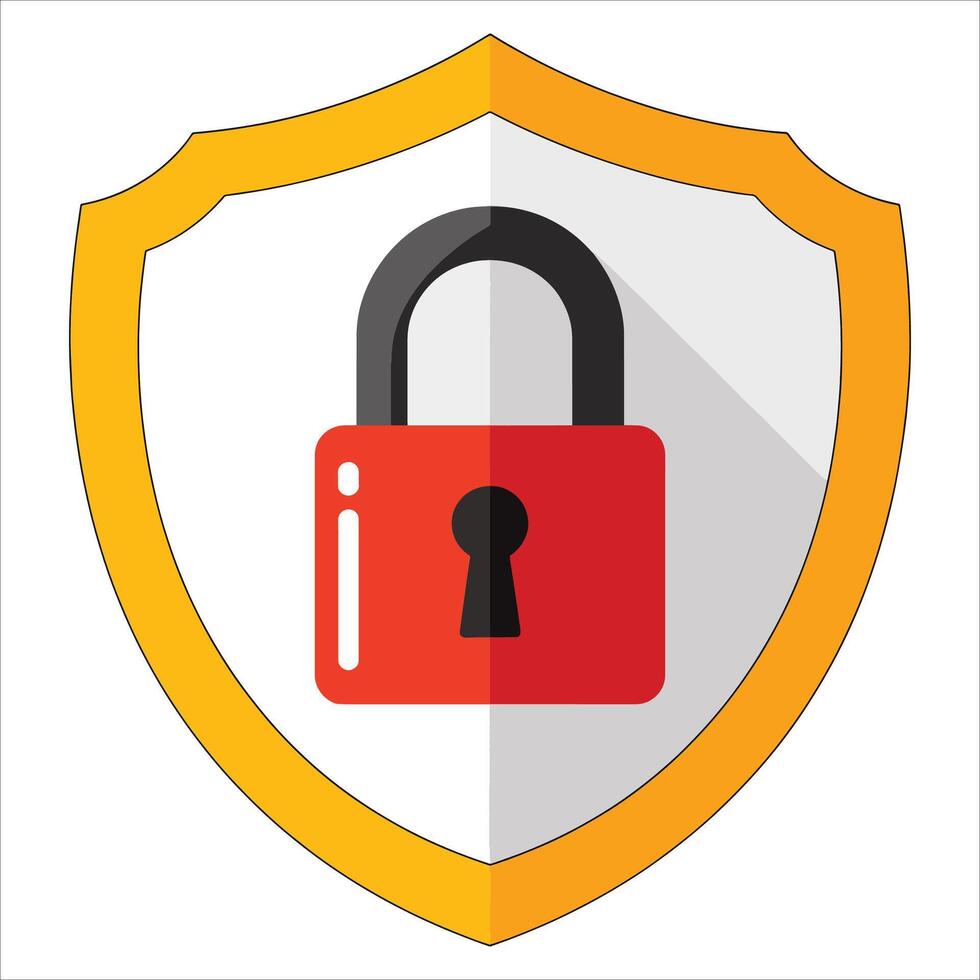 icon of cyber security featuring digital protection shield. Perfect for internet safety and network defense themes. vector