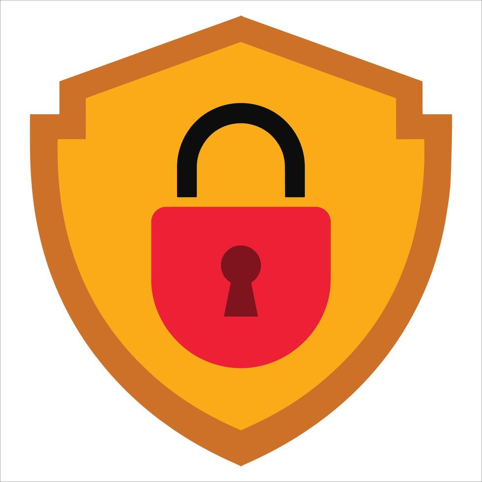 Cyber security icon. Digital protection shield symbol. vector