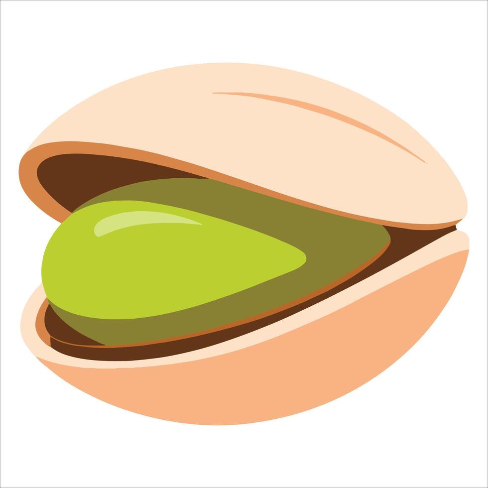 pistachio icon, great for packaging, recipes, and organic food branding. vector