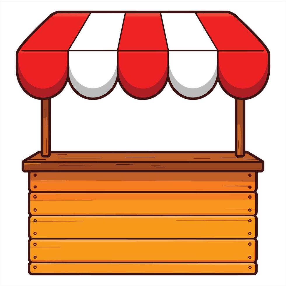 Kiosk icon, small booth design. Perfect for retail, info points, and service station themes. vector