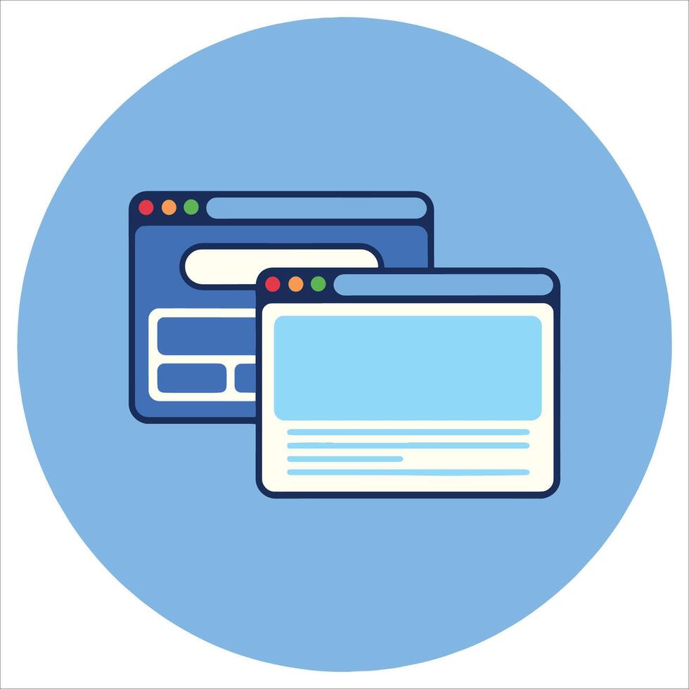 Landing pages icon. Website conversion optimization tool. vector