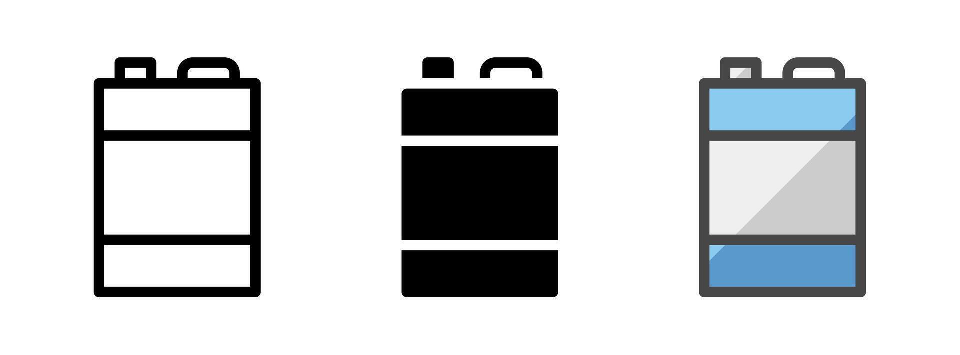 Multipurpose Paint Thinner Icon in Outline, Glyph, Filled Outline Style vector