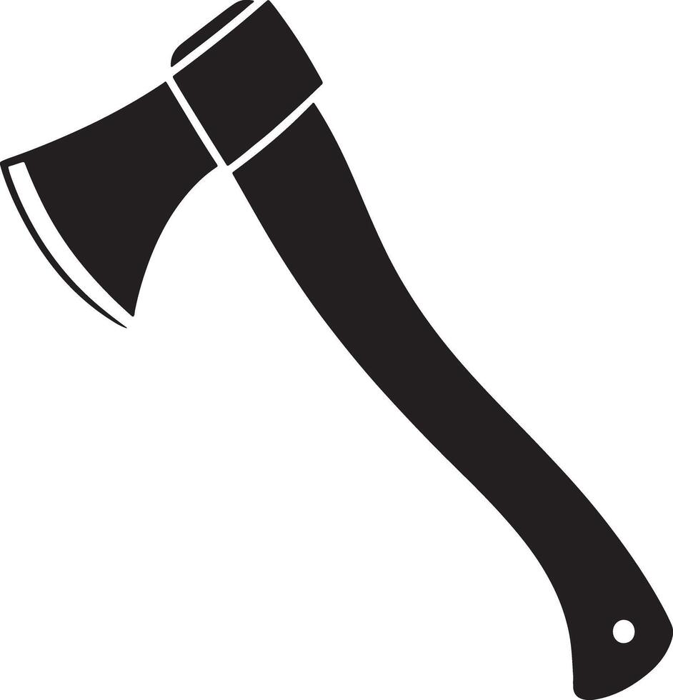 Hand axe silhouette icon graphic design. vector