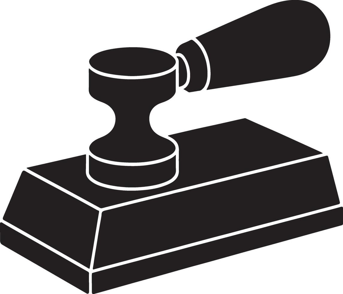 Black and white illustration of a coffee tamper vector