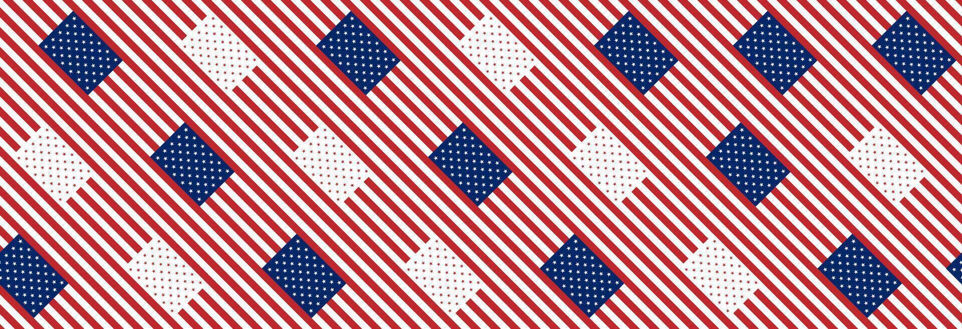 Banner in the style of the American. vector