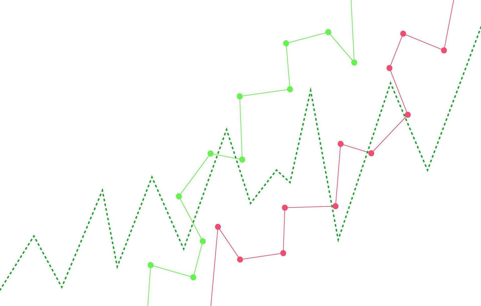 a graph showing the price of a stock vector