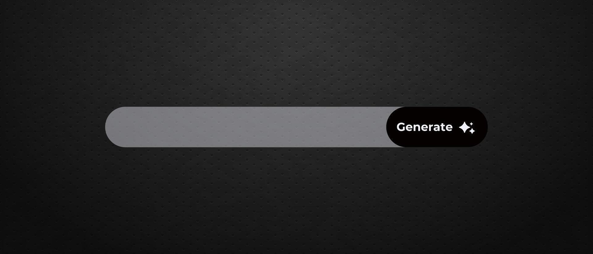 Ai interface design featuring sleek search bar with icon for easy and efficient user interaction vector