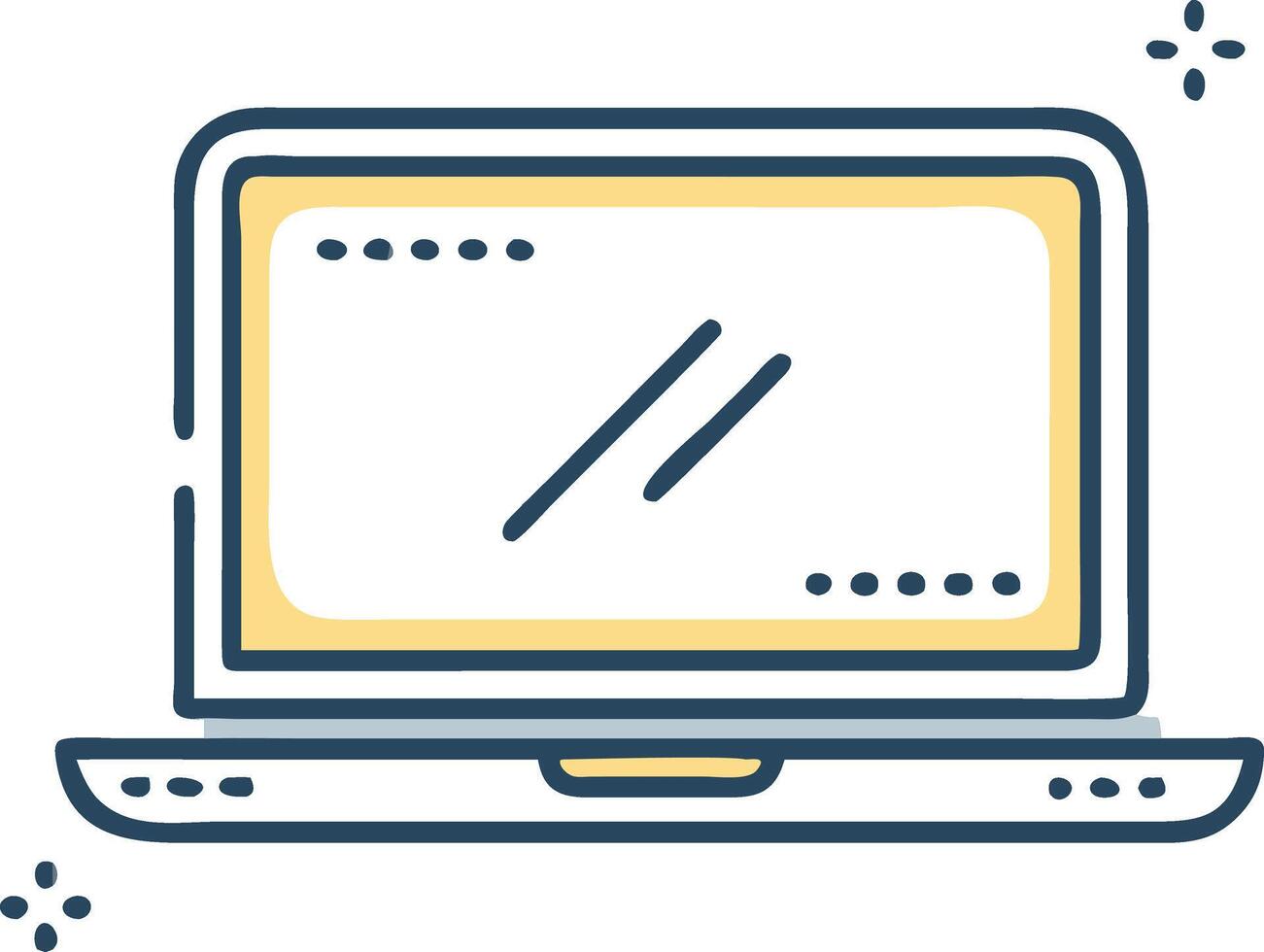 A laptop with a sleek design vector