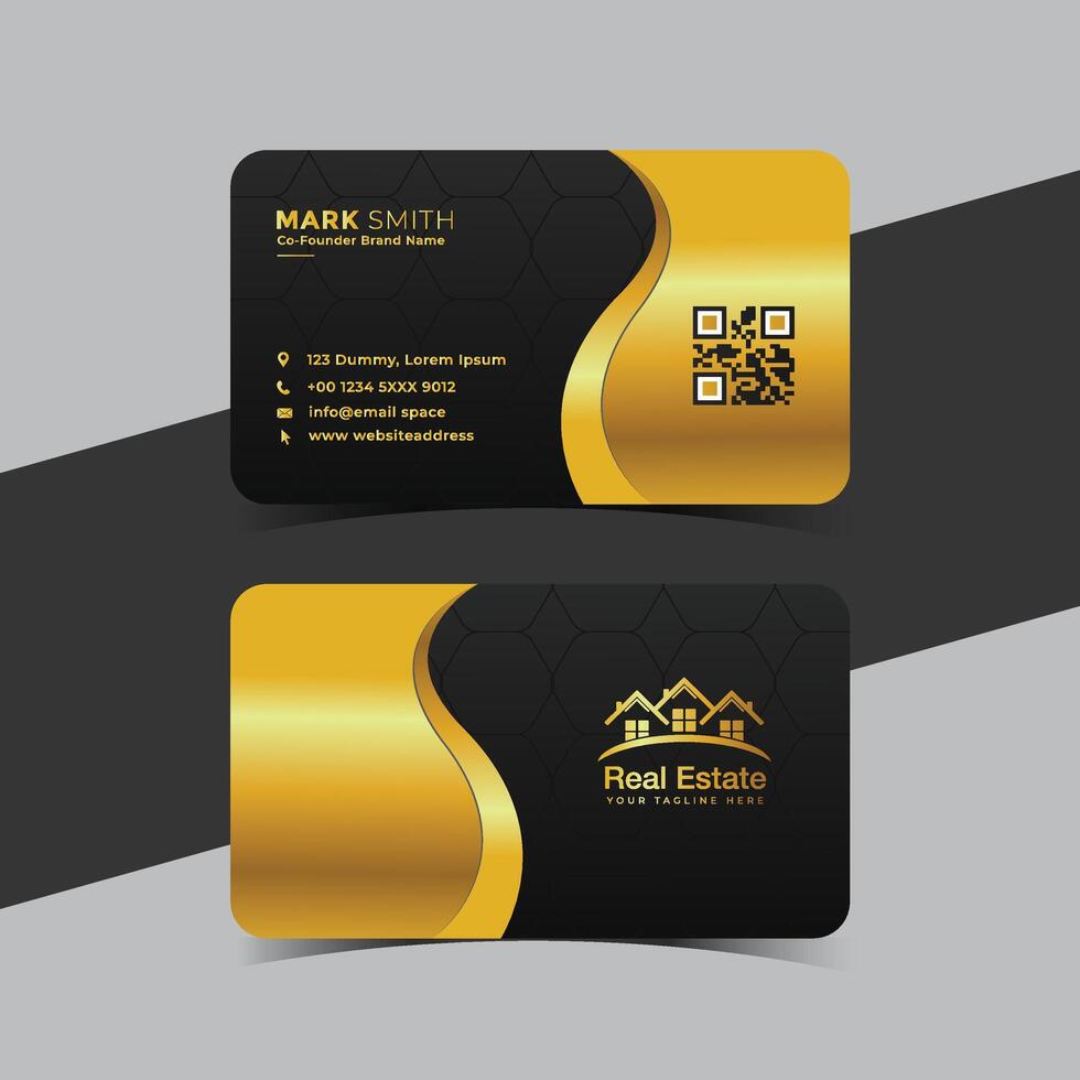 Minimalist Business Card Design Customizable Template for Professionals vector